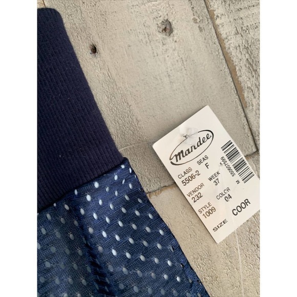 Vintage Milky T’s Navy Mesh Athletic Pants Y2K 1990’s Navy Blue Mandee’s NWT! S - Picture 4 of 8